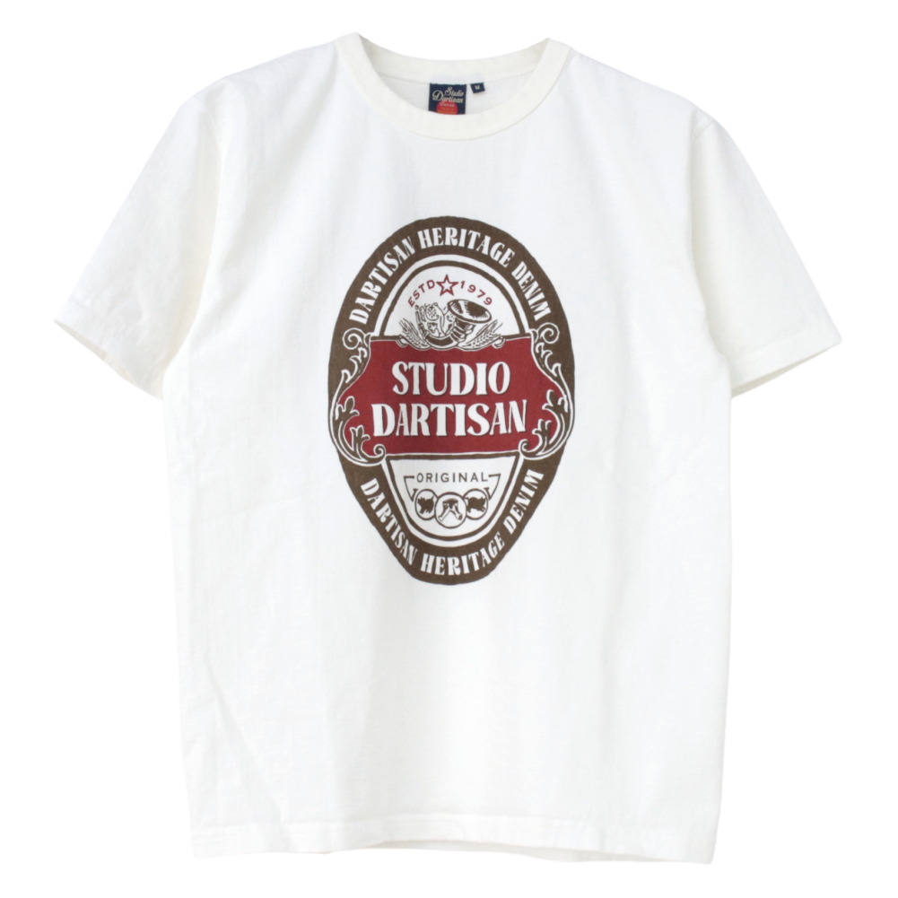 値引き　STUDIO D'ARTISAN 吊り編み プリント Tシャツ 値引き STUDIO D'ARTISAN 吊り編みプリント Tシャツ M - メルカリ