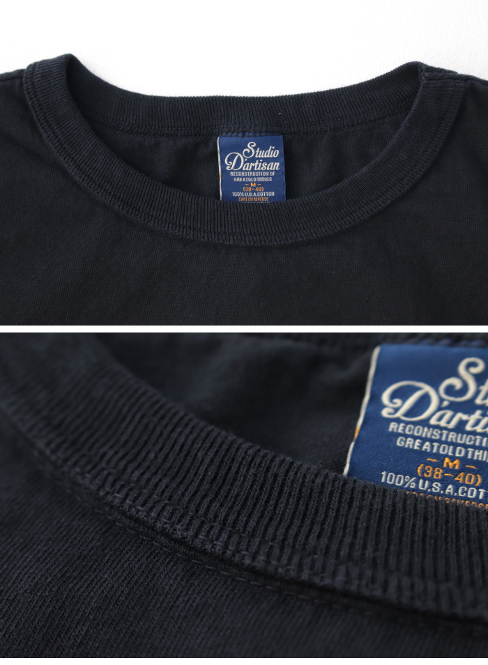 ステュディオ・ダルチザン STUDIO D'ARTISAN USAコットンプリントTシャツ 8180A メンズ 日本製 半袖 2025春夏 | STUDIO D'ARTISAN | 04