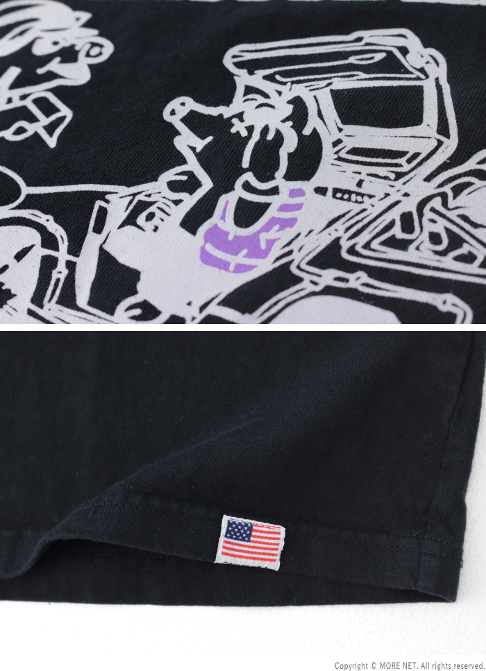 ステュディオ・ダルチザン STUDIO D'ARTISAN USAコットンプリントTシャツ 8180A メンズ 日本製 半袖 2025春夏 | STUDIO D'ARTISAN | 06