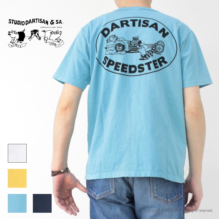 ステュディオ・ダルチザン STUDIO D'ARTISAN USAコットンプリントTシャツ 8181A メンズ 日本製 半袖 SPEEDSTAR 2025春夏 | STUDIO D'ARTISAN | 03