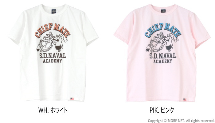 ステュディオ・ダルチザン STUDIO D'ARTISAN USAコットンプリントTシャツ 8182A メンズ 日本製 半袖 CHIEF MATE 2025春夏 | STUDIO D'ARTISAN | 03