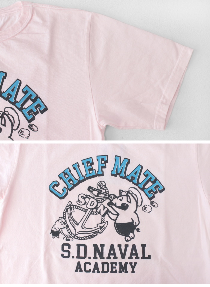 ステュディオ・ダルチザン STUDIO D'ARTISAN USAコットンプリントTシャツ 8182A メンズ 日本製 半袖 CHIEF MATE 2025春夏 | STUDIO D'ARTISAN | 05