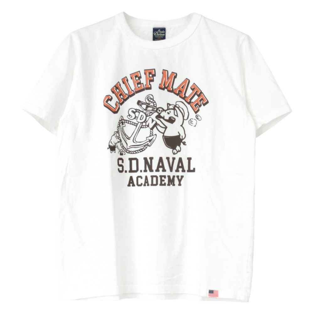 ステュディオ・ダルチザン STUDIO D'ARTISAN USAコットンプリントTシャツ 8182A メンズ 日本製 半袖 CHIEF MATE 2025春夏 | STUDIO D'ARTISAN | 07
