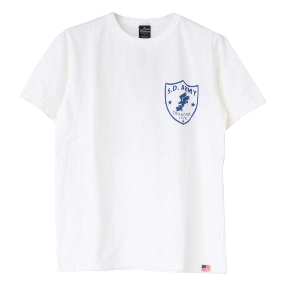 ステュディオ・ダルチザン STUDIO D'ARTISAN USAコットンプリントTシャツ 8182B メンズ 日本製 半袖 S.D.ARMY 2025春夏 | STUDIO D'ARTISAN | 10