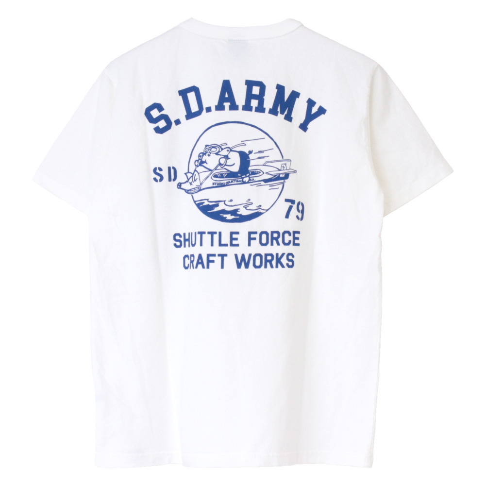 ステュディオ・ダルチザン STUDIO D'ARTISAN USAコットンプリントTシャツ 8182B メンズ 日本製 半袖 S.D.ARMY 2025春夏 | STUDIO D'ARTISAN | 11