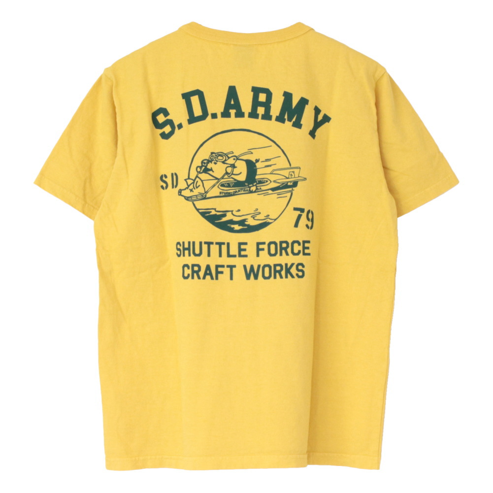 ステュディオ・ダルチザン STUDIO D'ARTISAN USAコットンプリントTシャツ 8182B メンズ 日本製 半袖 S.D.ARMY 2025春夏 | STUDIO D'ARTISAN | 02
