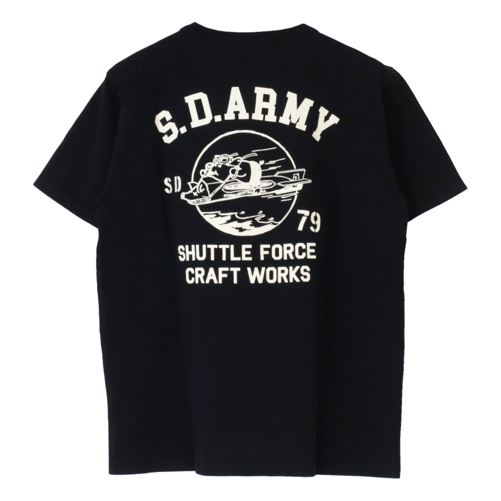 ステュディオ・ダルチザン STUDIO D'ARTISAN USAコットンプリントTシャツ 8182B メンズ 日本製 半袖 S.D.ARMY 2025春夏 | STUDIO D'ARTISAN | 04