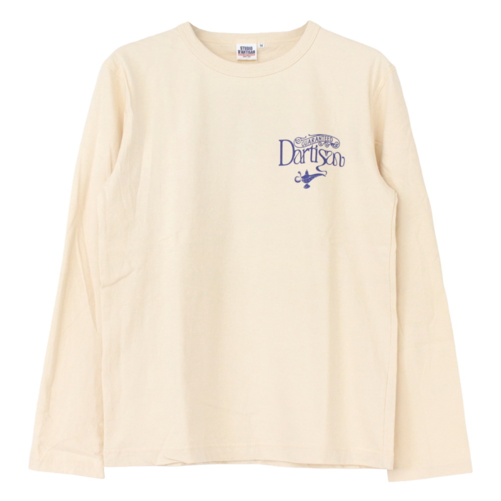 ステュディオ・ダルチザン STUDIO D'ARTISAN プリント長袖Tシャツ 8195A メンズ 日本製 GENIE DENIM STUDIO D'ARTISAN（ステュディオ・ダ・ルチザン） プリント長袖Tシャツ