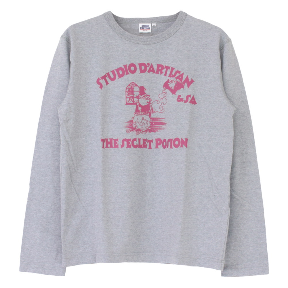 STUDIO D'ARTISAN（ステュディオ・ダ・ルチザン） プリント長袖Tシャツ