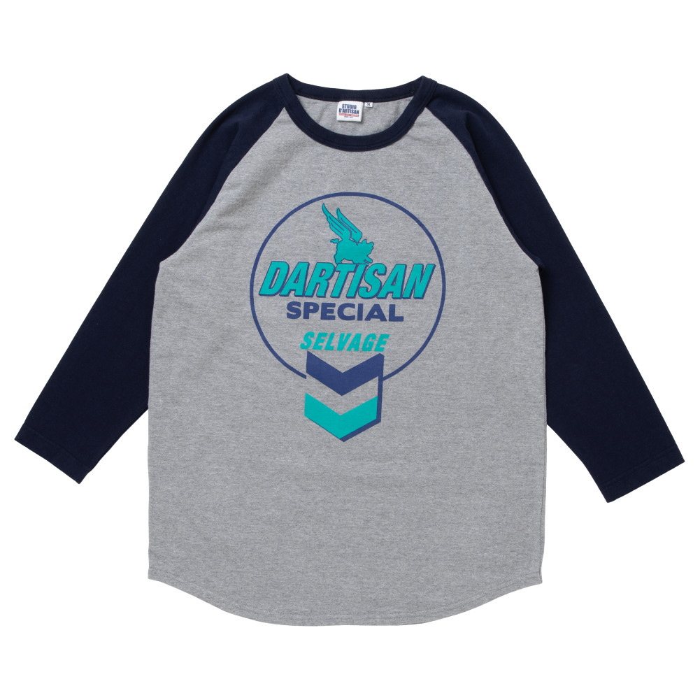 [予約/8月~10月入荷予定] ステュディオ・ダルチザン STUDIO D'ARTISAN プリントラグラン7分袖Tシャツ 8196A メンズ 日本製 2025秋冬/予約特典 | STUDIO D'ARTISAN | 01