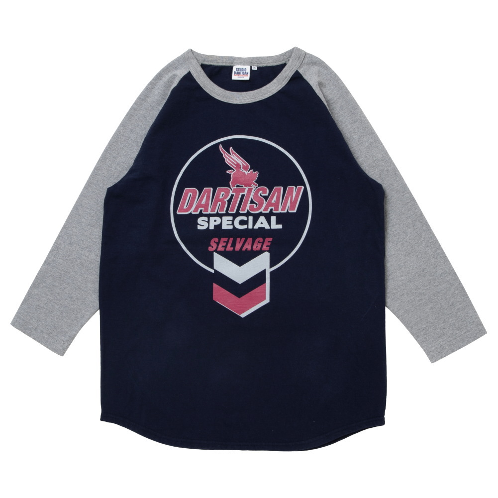 [予約/8月~10月入荷予定] ステュディオ・ダルチザン STUDIO D'ARTISAN プリントラグラン7分袖Tシャツ 8196A メンズ 日本製 2025秋冬/予約特典 | STUDIO D'ARTISAN | 02