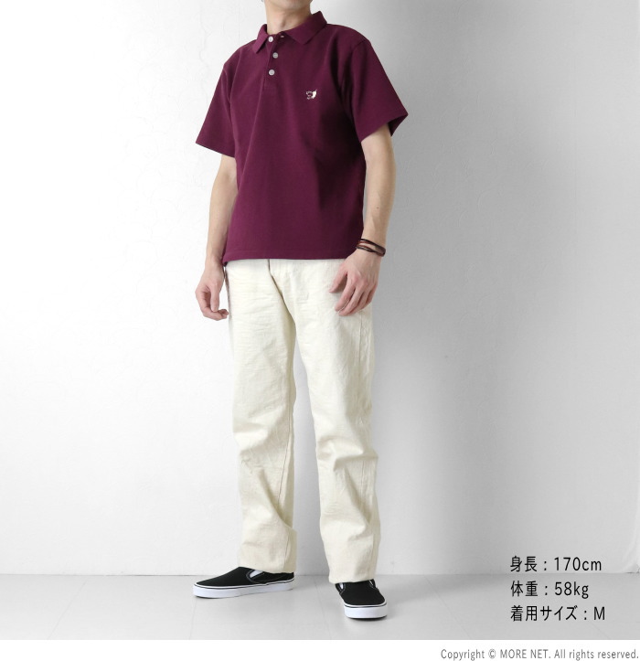 【KAPITAL】鹿の子 ポロシャツ 半袖 カーキ サイズ1 日本製 セットアップ対応】日本製POLARTEC(R) POWER DRY(R)鹿の子ドローコード