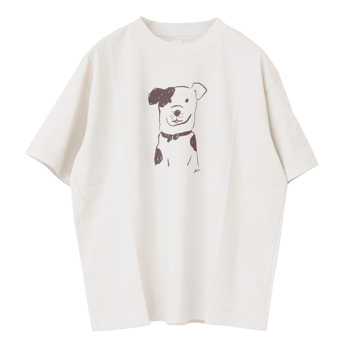 グリン grin オーガニックエーゲ海天竺半袖ドッグptT 8251C-023 トップス 無地 プリント 犬 半袖 日本製 レディース 2025春夏 | NATURAL LAUNDRY | 02