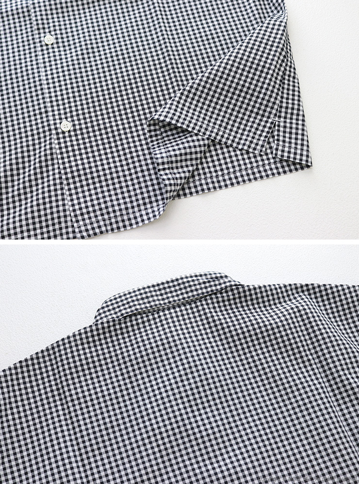 grin（グリン） ブロードお散歩刺繍シャツ 8262T-027 コットン ドット 