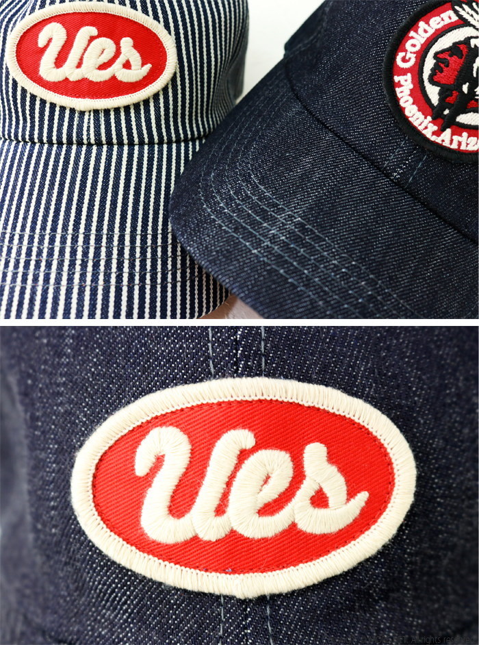 ウエス UES デニムキャップ 82DC メンズ レディース 日本製 帽子 ワッペン ベースボール｜more-net2｜07
