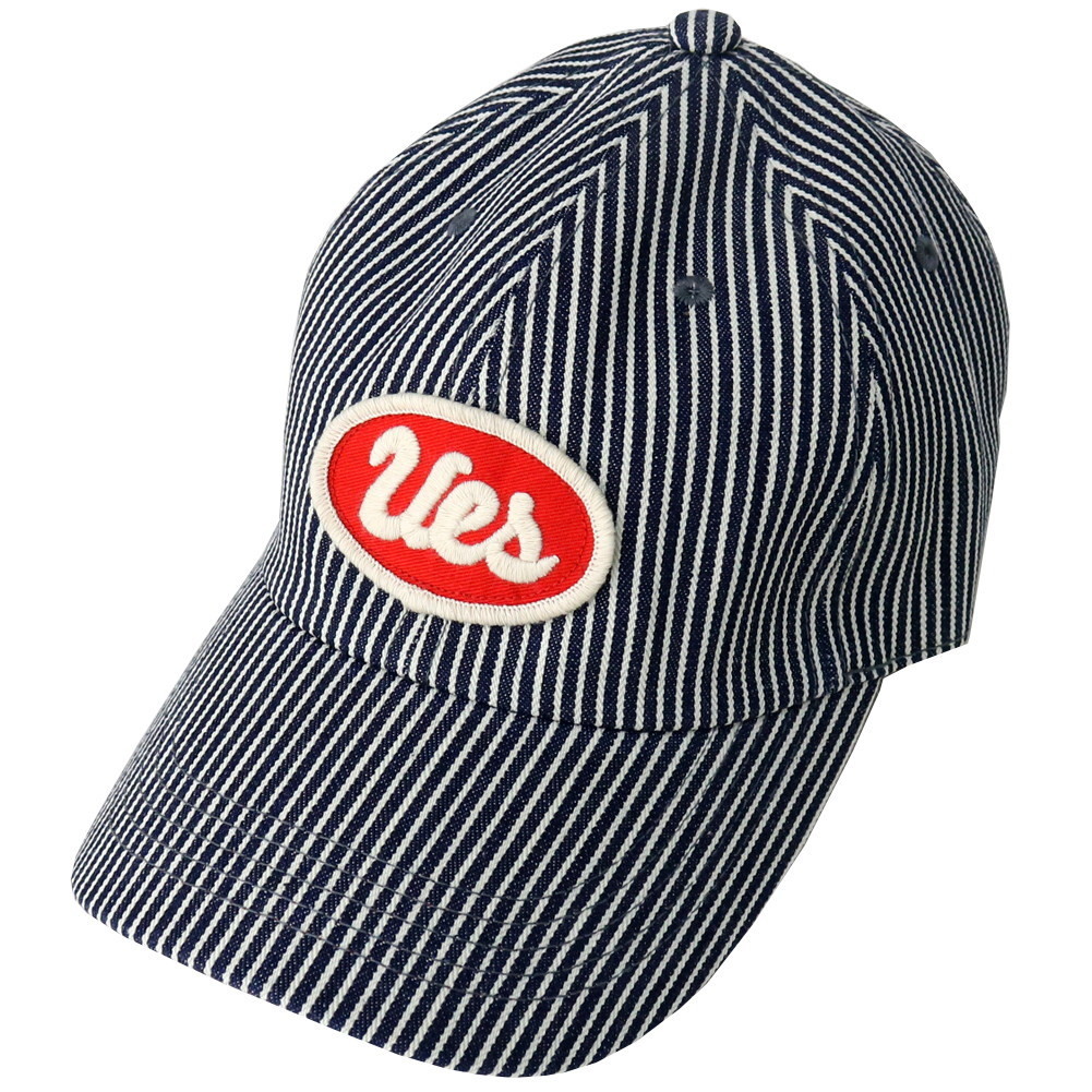 ウエス UES ヒッコリーキャップ 82HC メンズ レディース 日本製 帽子 ワッペン ストライプ ベースボール | UES | 01