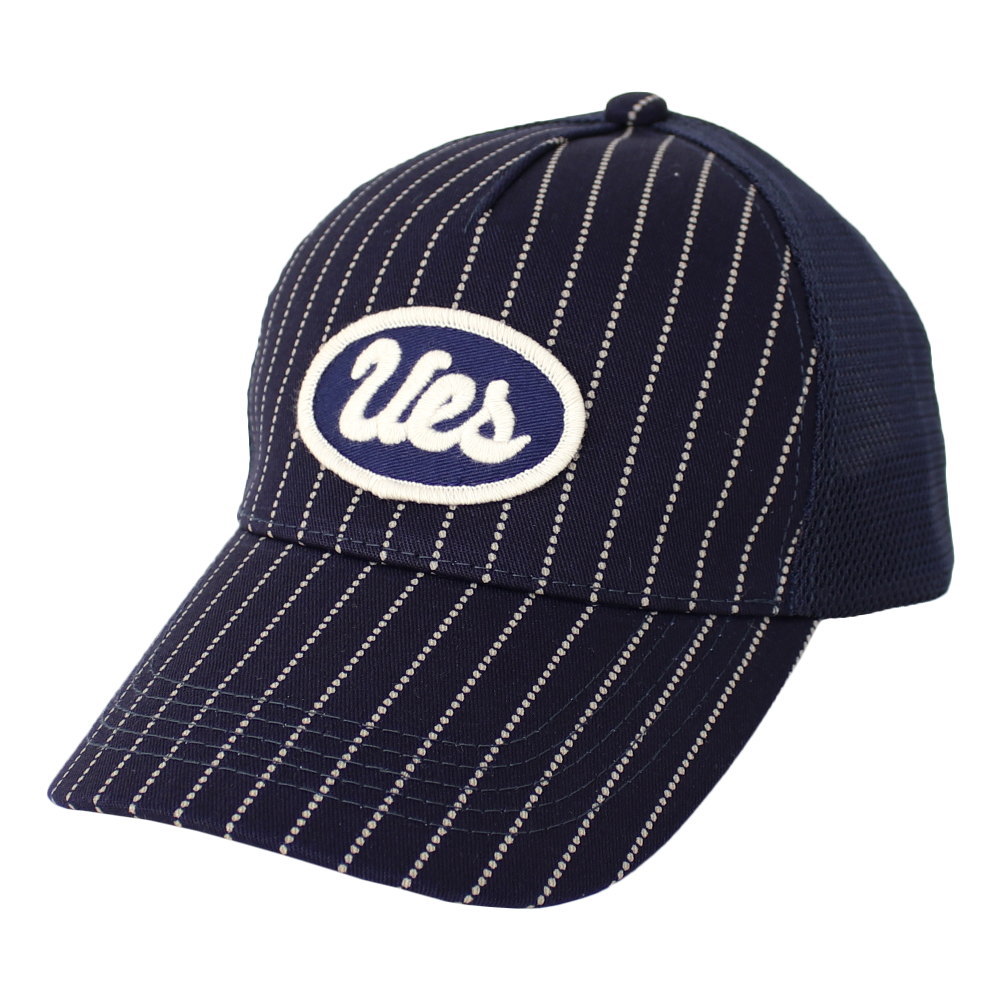 ウエス UES インディゴメッシュキャップ 82MC-I メンズ レディース 日本製 帽子 ワッペン