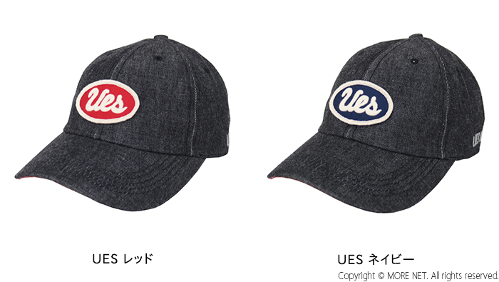 ウエス UES ブラックデニムキャップ 82/83/84BDC メンズ レディース 日本製 帽子 ワッペン ベースボール | UES | 03