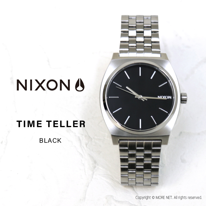 ニクソン NIXON アナログ腕時計 TIME TELLER タイムテラー BLACK A045-000-00 メンズ レディース ウォッチ  100M/10気圧防水 ブラック