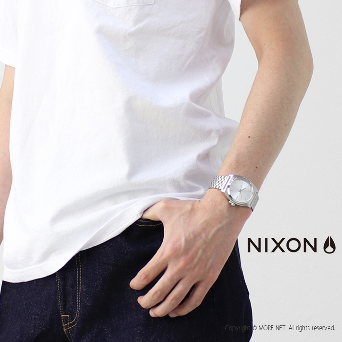 ニクソン NIXON アナログ腕時計 TIME TELLER タイムテラー ALL SILVER