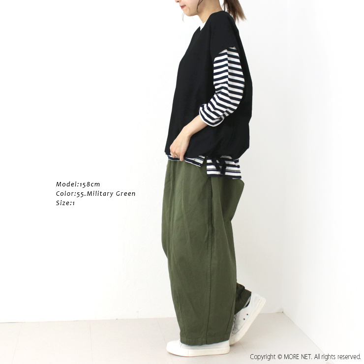 ハーベスティ HARVESTY サーカスパンツ A11709 ボトムス 日本製 ワイドパンツ チノ バルーンシルエット 無地 レディース メンズ 男女兼用 2025春夏 | HARVESTY | 15