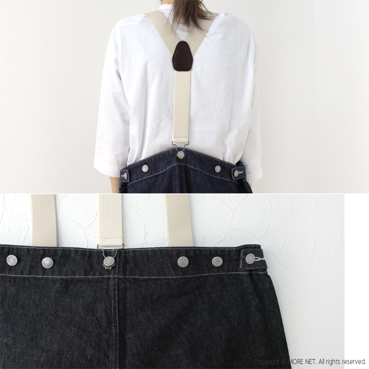 ハーベスティ HARVESTY 10ozノンフェイドデニムサスペンダーガーデンパンツ A12401 日本製 ワイド レディース メンズ | HARVESTY | 11