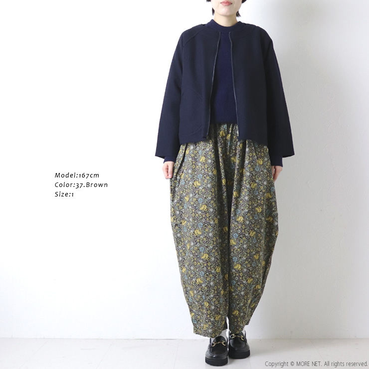 HARVESTY（ハーベスティ） 花柄コーデュロイイージーサーカスパンツ