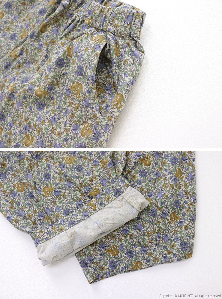 HARVESTY（ハーベスティ） 花柄コーデュロイイージーサーカスパンツ