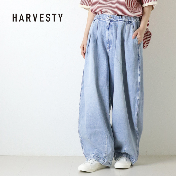 HARVESTY(ハーベスティ) ビッグデニムサーカスパンツ A12603 日本製 HARVESTY(ハーベスティ) ビッグデニムサーカスパンツ A12603 日本製