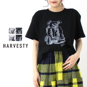 ハーベスティ HARVESTY プリントTシャツ/PRINTED T-SHIRT A52411/A5...