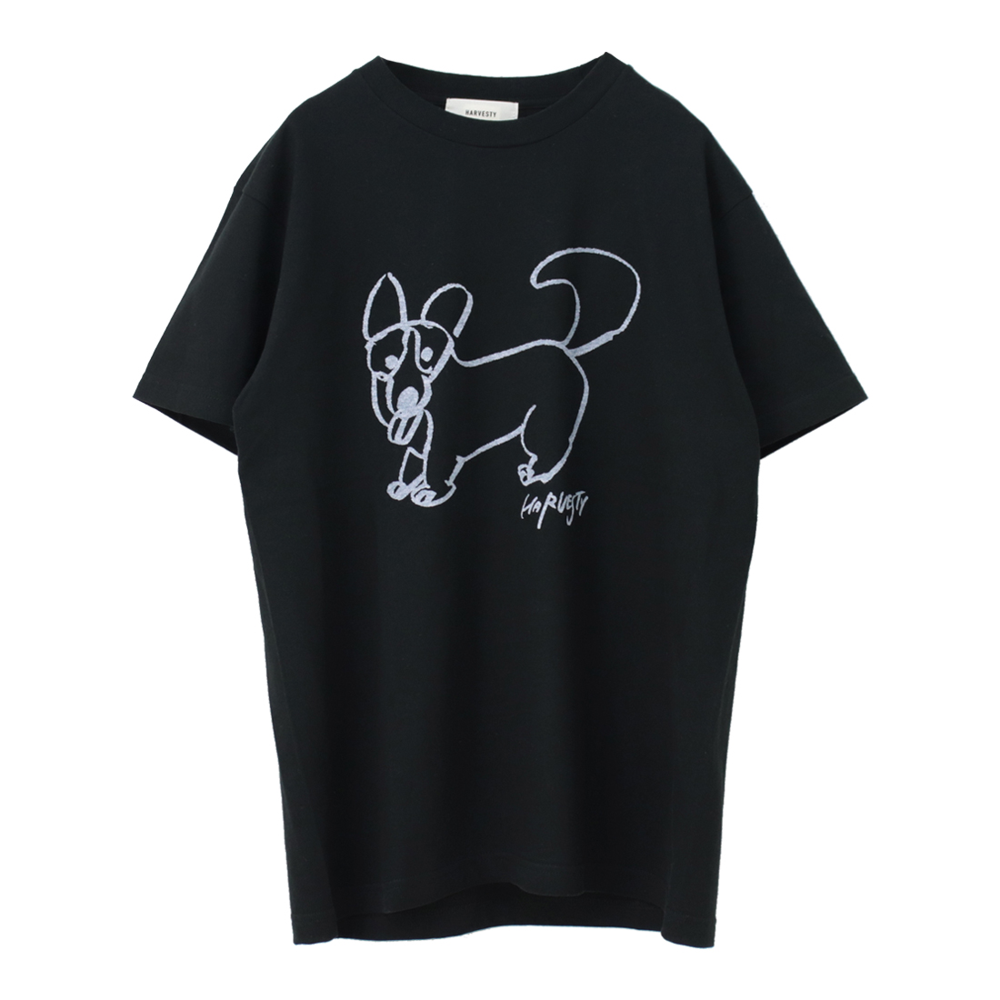 ハーベスティ HARVESTY プリントTシャツ PRINTED T-SHIRT DOG A5241...