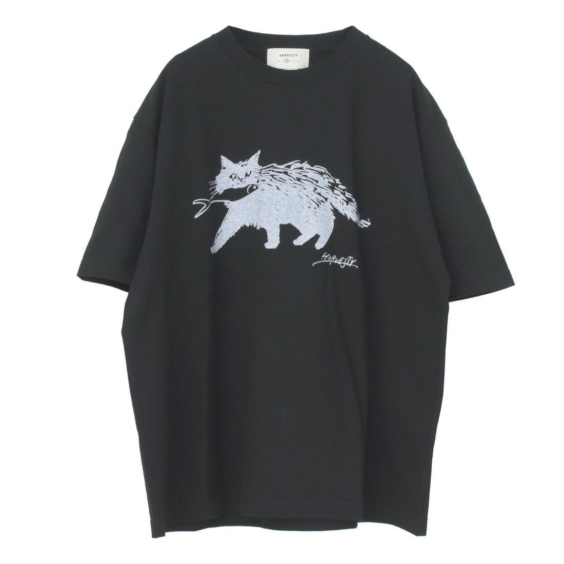 ハーベスティ HARVESTY プリントボックスT/PRINTED BOX TEE A52505/A52506 トップス Tシャツ 犬 猫 イラスト 半袖 コラボ レディース メンズ 男女兼用 2025春夏 | HARVESTY | 02