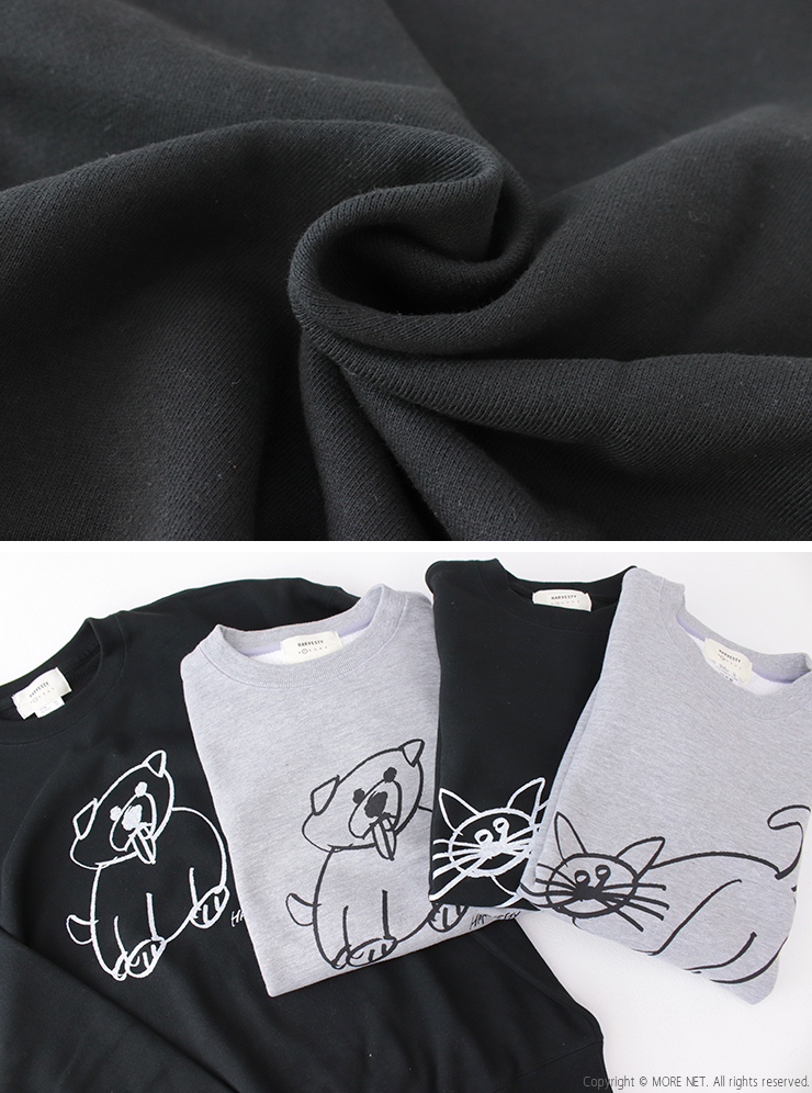 HARVESTY（ハーベスティ） プリントスウェットシャツ A52521/A52522