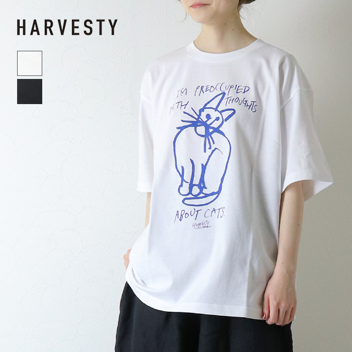 HARVESTY（ハーベスティ） プリントボックスTシャツ [CAT-2] A52610