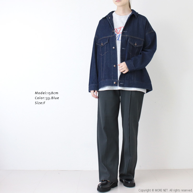 アントゲージ Antgauge シャリ感8ozデニム3rdGジャン AA748 アウター デニムジャケット ワイド レディース 2025秋冬 | ANTGAUGE | 03
