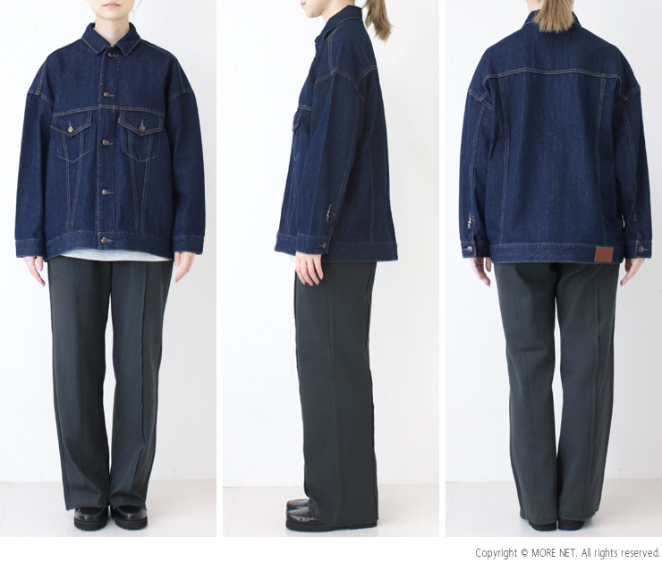 アントゲージ Antgauge シャリ感8ozデニム3rdGジャン AA748 アウター デニムジャケット ワイド レディース 2025秋冬 | ANTGAUGE | 04