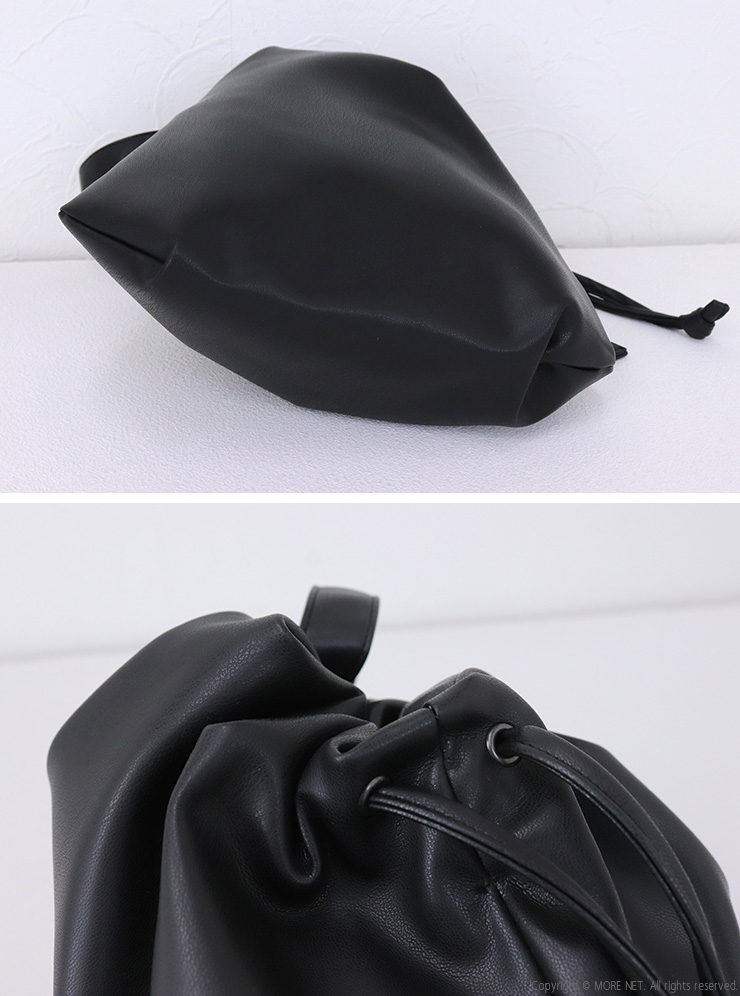 ANVOCOEUR（アンヴォクール） エコレザー巾着バッグ AC25406