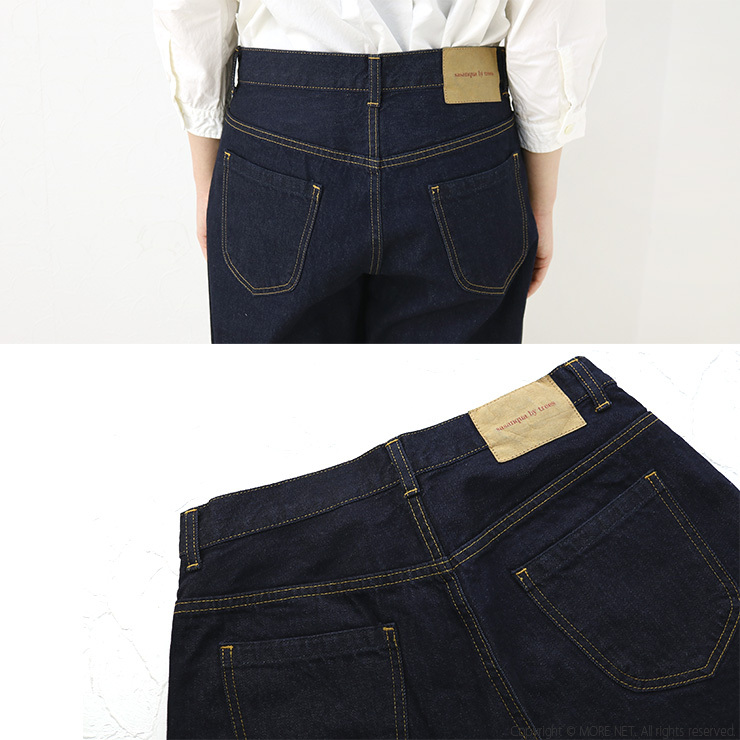 サザンカバイツリーズ sasanqua by trees ルーズテーパードデニム/One Wash AN-106-OW ジーンズ 日本製 レディース | ONEWASH | 10
