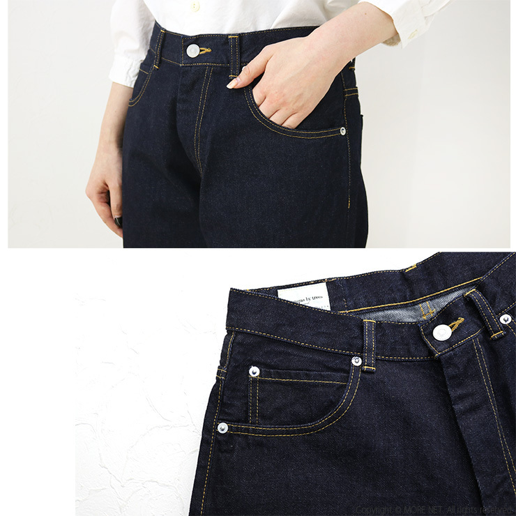 サザンカバイツリーズ sasanqua by trees ルーズテーパードデニム/One Wash AN-106-OW ジーンズ 日本製 レディース | ONEWASH | 08