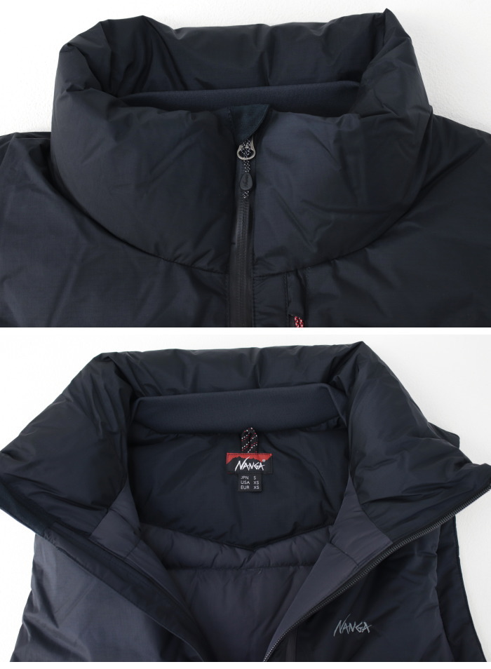 NANGA（ナンガ） オーロラステックス スタンドカラーダウンベスト