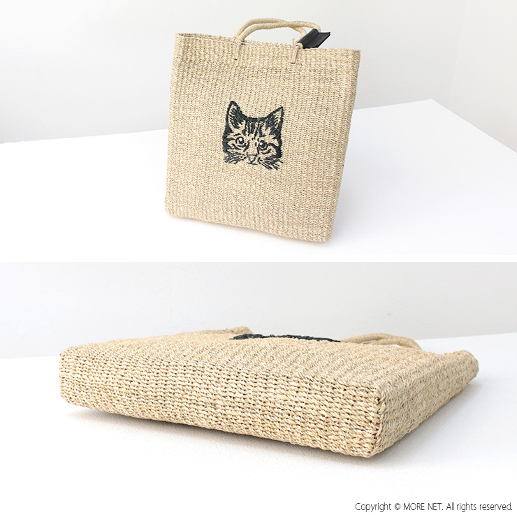 バグマティ The Bagmati 猫刺繍かごバッグ BBK24-SS25 鞄 ショルダーバッグ アバカ キャット 刺繍 レディース 2025春夏 |  | 03