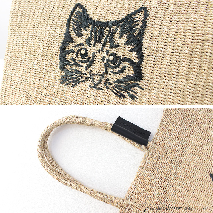バグマティ The Bagmati 猫刺繍かごバッグ BBK24-SS25 鞄 ショルダーバッグ アバカ キャット 刺繍 レディース 2025春夏 |  | 04