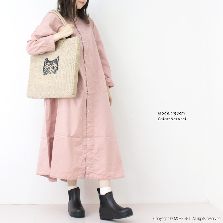 バグマティ The Bagmati 猫刺繍かごバッグ BBK24-SS25 鞄 ショルダーバッグ アバカ キャット 刺繍 レディース 2025春夏 |  | 08