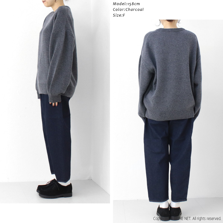SALE セール/コメンスメント Commencement クルーワイドセーター/Crew Wide Sweater C-274 トップス ニット 無地 日本製 レディース /返品・交換不可 | COMMENCEMENT | 08