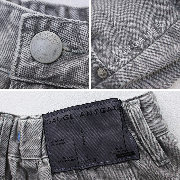 ☆新品タグ付き☆ Antgauge イージーカーブ立体5Pデニム ワイド