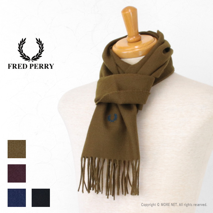 ★新品未使用　タグ付き★FRED PERRY フレッドペリー　マフラー　イエロー イエロー（黄色）系 FRED PERRY(フレッドペリー) マフラー(メンズ