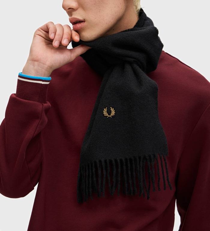 FRED PERRY（フレッドペリー） ラムウールスカーフ マフラー C4126