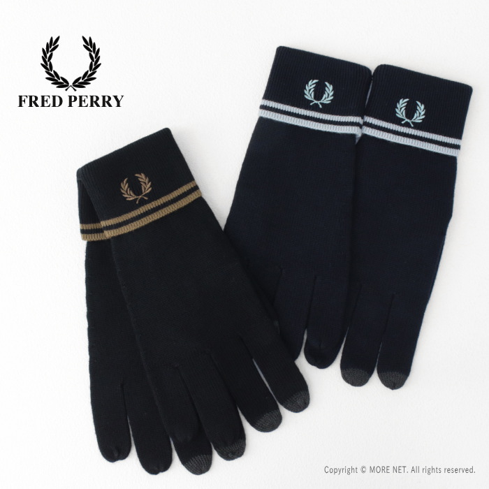 フレッドペリー FRED PERRY ティップラインメリノウールグローブ C9151 メンズ 手袋 スマホ操作 ニット/返品・交換不可/SALE セール | FRED PERRY | 08