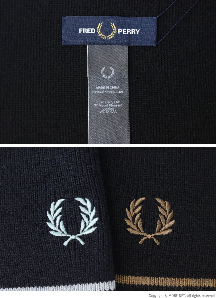フレッドペリー FRED PERRY ティップラインメリノウールスカーフマフラー C9152 メンズ レディース /返品・交換不可/SALE セール | FRED PERRY | 06