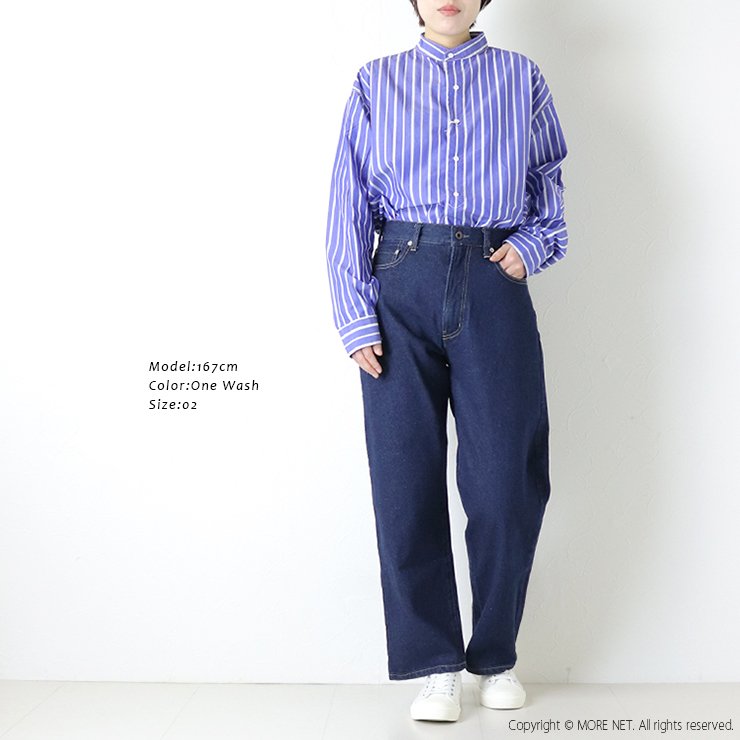 クロスアクロス CLOTH ACROSS 5Pストレートデニムパンツ CA25F101